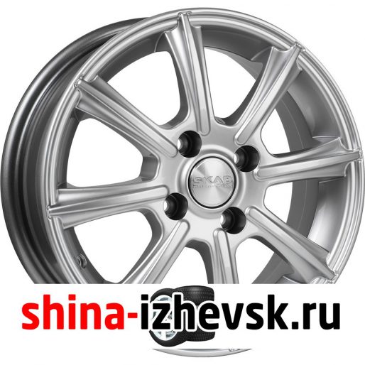 Колесный диск СКАД Монако 5.5xR14 4×100 ET43 DIA67.1 черно-серый цвет с перламутровыми оттенками в Ижевске